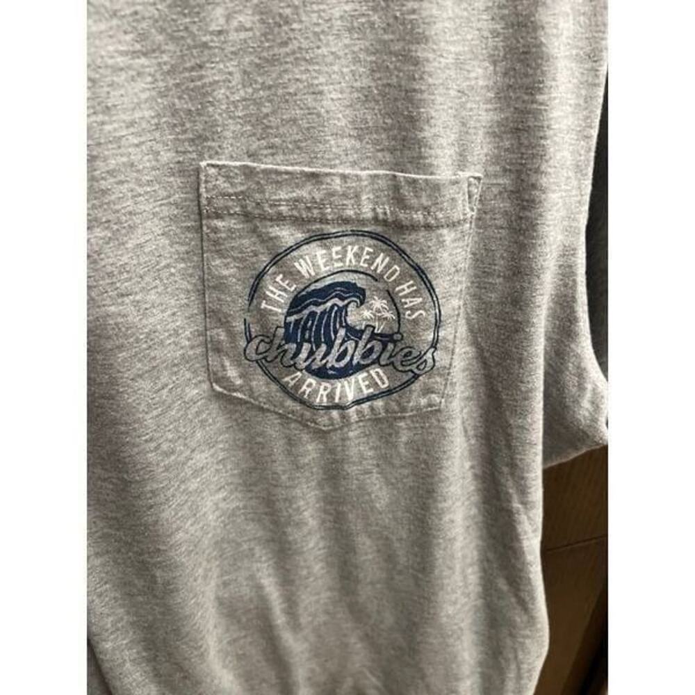 CHUBBIES Gray "Weekend Has Arrived" THE NECESSITEE T-SHIRT XL - Picture 3 of 4